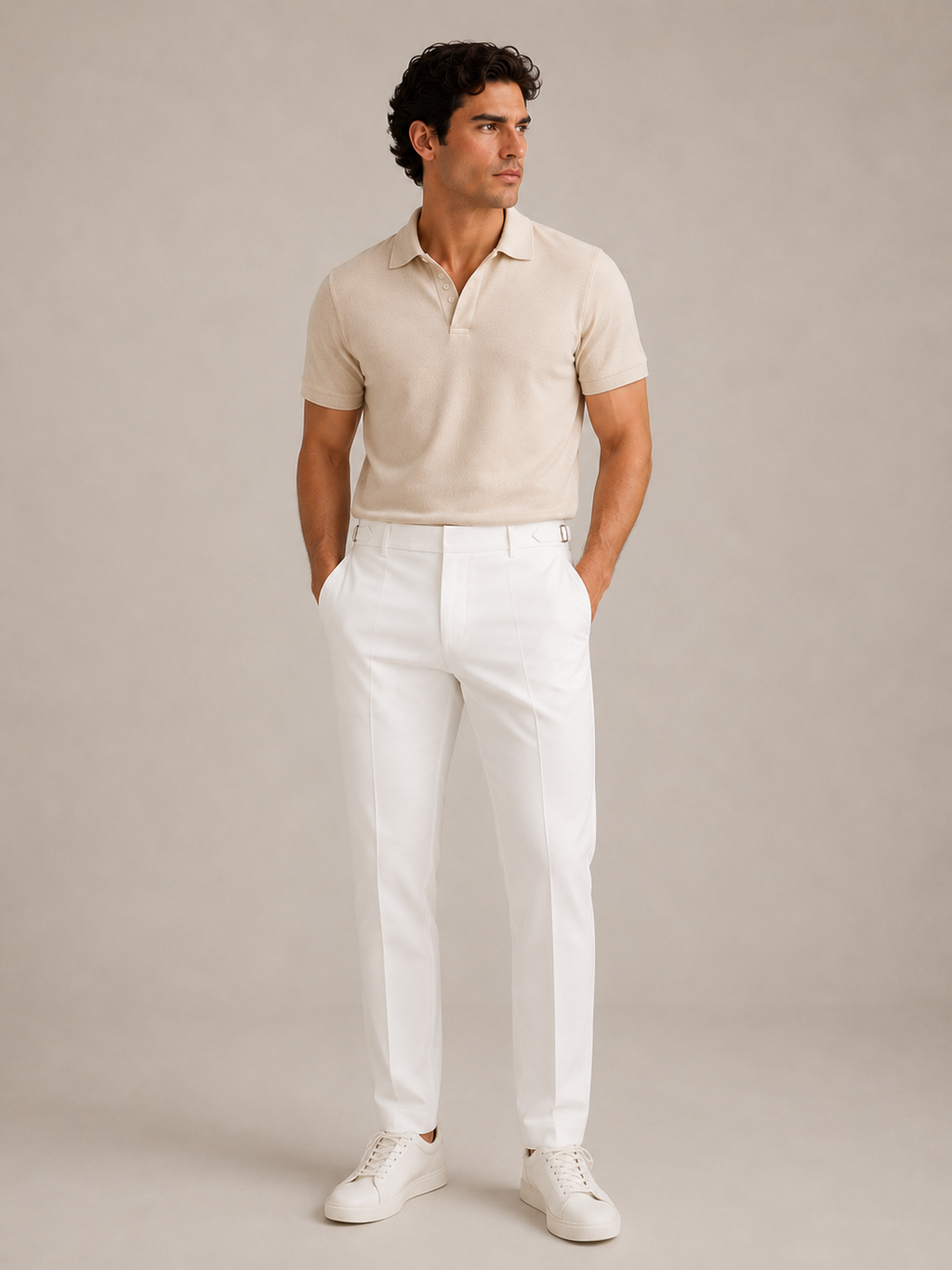 Pantalón Sastre Italiano Blanco
